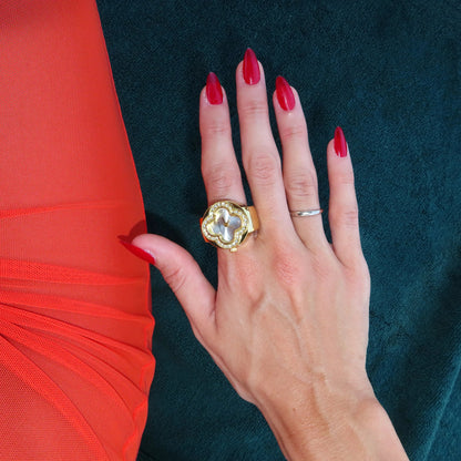CLEEF RING | GOLD WHITE