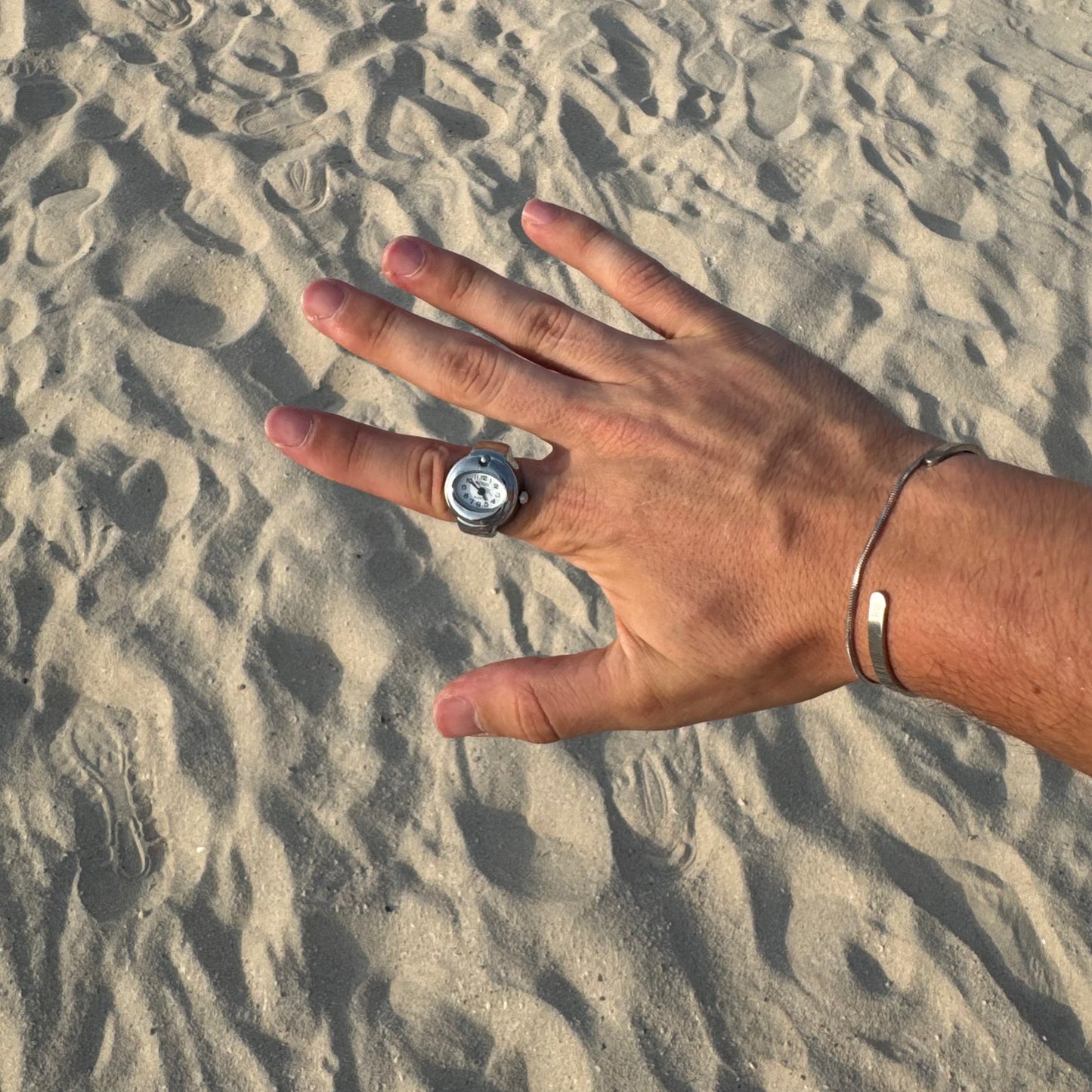 BARI RING | SILVER WHITE